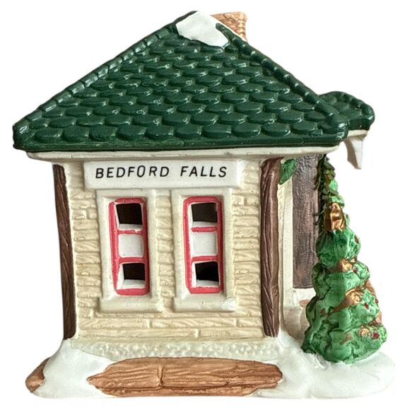 It’s a Wonderful Life Train Station Village House | Bedford Falls Light-Up Decor - Picture 3 of 11